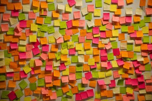 Research into glycerin-based adhesives includes pressure-sensitive substances, like those used on 3M's Post-it sticky notes.