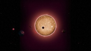 An artists' conception of Kepler-444, a recently discovered star with at least five planets. The system is 11.2 billion years old, more than twice as old as Earth. Illustration by Tiago Campante/Peter Devine, from the ISU release.