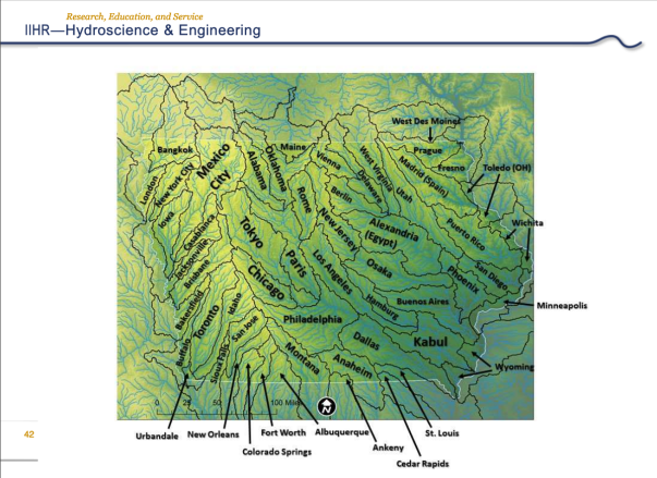 Hogs, cattle, laying hens and turkeys produce manure equivalent to a human population found in many of the world's major cities. From Christopher Jones' presentation to the Iowa Academy of Science.